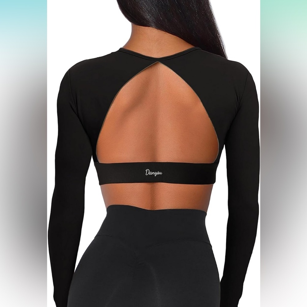 Danysu Open Back Crop Top